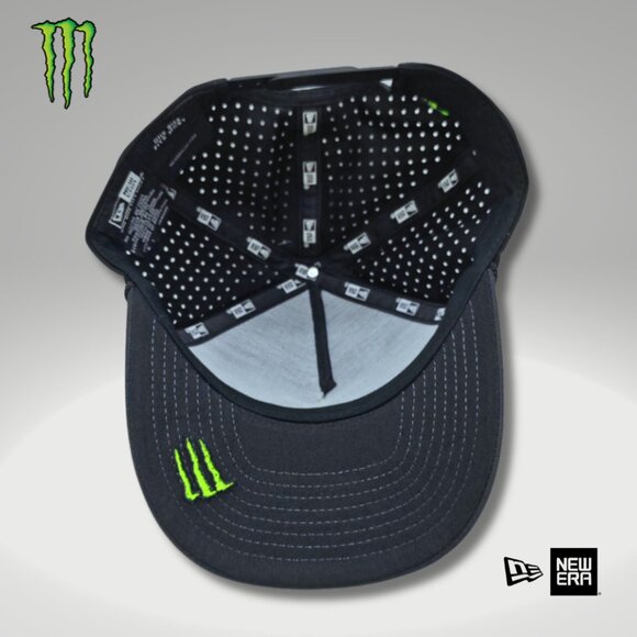 Hat Snapback New Era Black Ventilated Black Rope Adjustable Box & Sticker - Picture 3 of 5